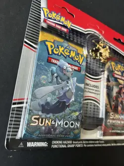Pokemon TCG Sun & Moon Booster Blister 2 Packs W/ Pin New Sealed - Image 4