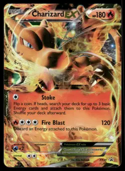 Pokemon Cards Charizard EX XY29 XY Black Star Promos Promo NM - Image 1