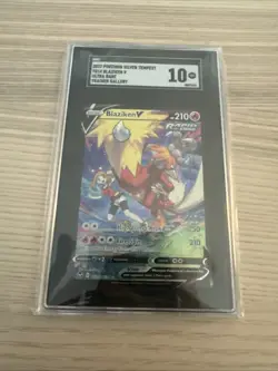 2022 POKEMON SILVER TEMPEST #TG14 FULL ART/BLAZIKEN V SGC 10!! MINT CGC PSA - Image 1