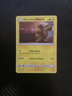 Pokemon TCG Detective Pikachu SM190 Black Star Promo Holo Rare Near Mint NM - Image 1