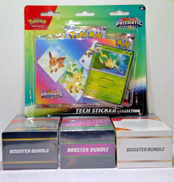 Pokemon Lot: 3 Booster Bundles (Mega, Surging, Fable) + 1 Prismatic Tech Sticker - Image 5