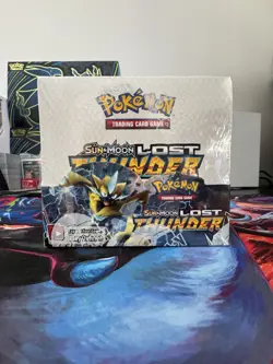 Pokemon TCG Sun & Moon Lost Thunder Booster Display Box Factory Sealed 36 Packs - Image 2