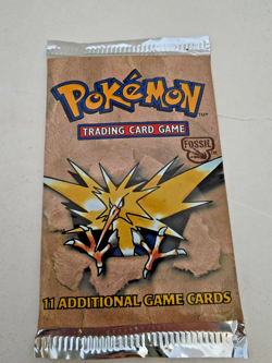 1999 Pokemon Fossil pack Zapdos factory sealed WOTC New near mint vintage - Image 1