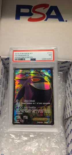 Pokemon Gengar TCG EX Full Art 114/119 Phantom Forces 2014 Psa 7 - Image 3