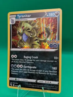 Tyranitar 043/078 Pokemon GO Holo MP Condition - Image 3