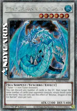 BRIONAC, DRAGON OF THE ICE BARRIER • Segreta Platino • RA03 EN227 • 1Ed • Yugioh - Image 1