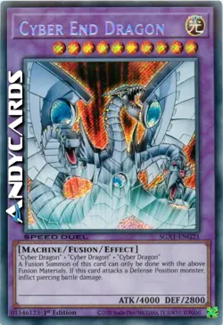 CYBER END DRAGON (SPEED DUEL) • Segreta • SGX1 ENG21 • 1Ed • YUGIOH! • ANDYCARDS - Image 1
