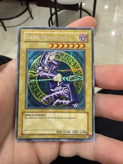Yugioh Dark Magician DDS-002 Secret Parallel Rare Promo MP - Image 1