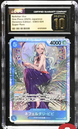 Nefeltari Vivi EB03 024 SR ONE PIECE Heroines Edition CGC PRISTINE 10 - Image 1
