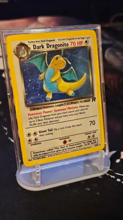 Dark Dragonite 5/82 Holo Rare Team Rocket Vintage Card WOTC Pokemon TCG - Image 1