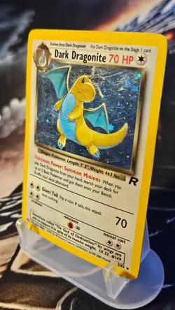Dark Dragonite 5/82 Holo Rare Team Rocket Vintage Card WOTC Pokemon TCG - Image 4