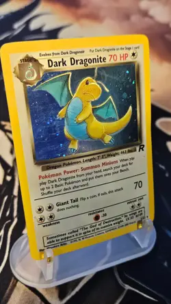 Dark Dragonite 5/82 Holo Rare Team Rocket Vintage Card WOTC Pokemon TCG - Image 5