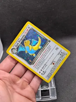 Dark Dragonite 5/82 Team Rocket Set Holo Rare Pokemon Card WOTC Played - Image 2