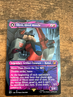 MTG Slicer, Hired Muscle Shattered Glass - Universes Beyond: Transformers (BOT) - Image 1