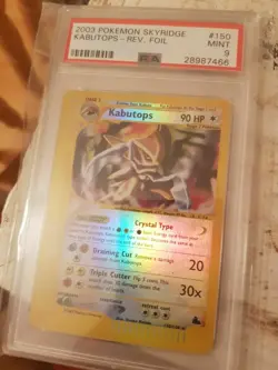 POKEMON PSA 9 MINT Kabutops Crystal Skyridge Reverse Holo 150/144 - Image 1