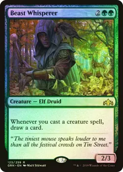 Guilds of Ravnica MTG Foil Beast Whisperer Magic - Image 1