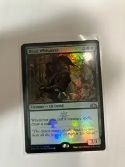 1x Beast Whisperer MTG Guilds of Ravnica Promo Rare Foil NM - Image 1