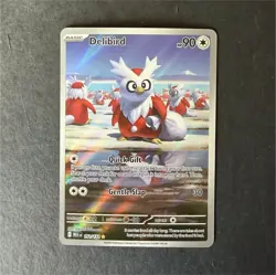 Pokemon Delibird Illustration Rare 152/132 Holo Me01: Mega Evolution Basic Card - Image 1