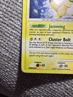 Pokemon TCG Ampharos Holo Rare Card 1/132 Secret Wonders - Image 5