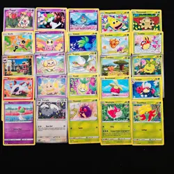 25 Floral Botanical Style Pokemon Cards Mix Lot TCG Like New No Doubles - Image 1