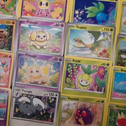 25 Floral Botanical Style Pokemon Cards Mix Lot TCG Like New No Doubles - Image 5