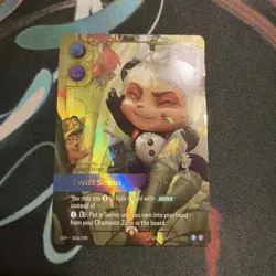 Teemo Swift Scout 263a/298 - Riftbound Alternate Art Promo Card - Image 2