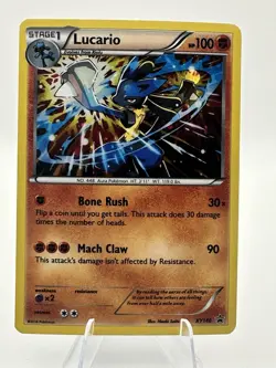 Pokemon TCG Lucario XY140 Holo Rare Black Star Promo Card - Image 1