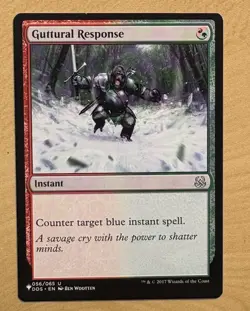MTG Guttural Response Card, The List Reprints - Image 1