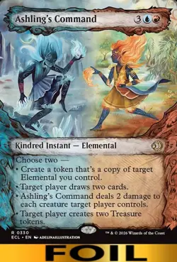 Ashling's Command ** FOIL BORDERLESS ** Lorwyn Ecliped - NM MTG - Image 1