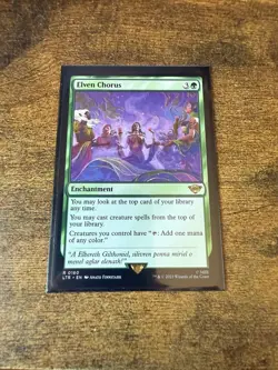 MTG - Elven Chorus - Regular Rare - Lord of the Rings LOTR #160 NM - Image 1