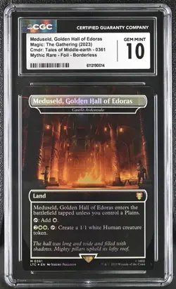 MTG Tales of Middle Earth LOTR Meduseld, Golden Hall of Edoras Foil 0361 CGC 10 - Image 1