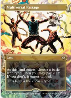 1 x Multiversal Passage - Borderless - Marvel's Spider-Man - LP - MTG - Image 1