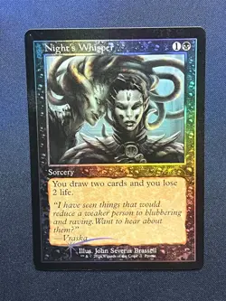 MTG Night's Whisper FOIL Retro Frame Open House Promos Magic the Gathering TCG - Image 1