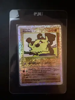 Pokemon TCG Mankey Legendary Collection Reverse Holo Foil 81/110 Common Card - Image 1