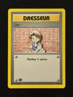 Carte Pokemon Dresseur Leo 91/102 Edition 1 Wizards Set de base Francais - Image 2