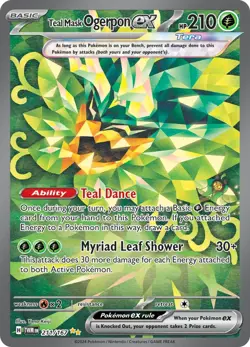 Holofoil - Teal Mask Ogerpon ex - 211/167 - 211/167 / NM / English Pokemon TCG - Image 1