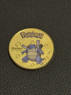 Pokemon Blastoise Gold Collectible Coin Card Gift Souvenir Rare Pokemon - Image 1