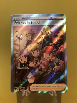 Friends in Sinnoh Full Art Pokemon TCG Crown Zenith 149/159 Holo Ultra Rare LP - Image 1