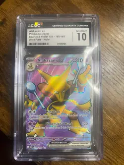 Alakazam ex Ultra Rare Holo CGC Gem Mint 10 Pokemon Scarlet & Violet 188/165 - Image 1