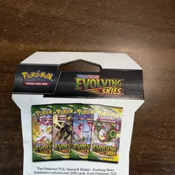 Pokemon TCG: Sword & Shield Evolving Skies Sleeved Rayquaza Lot of 4 - Image 5