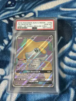 2019 Pokemon S&M Unified Minds Black Star Promo Jirachi GX Full Art #79a PSA 10 - Image 1