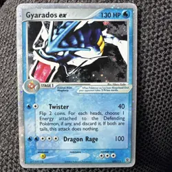Pokemon TCG Gyarados EX Fire Red Leaf Green Holo Rare Card 109/112 DMG Creased - Image 1