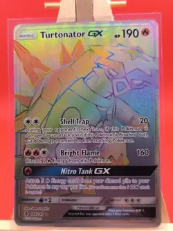 Turtonator Gx 148/145 Guardians Rising Secret Rainbow Rare Pokemon Card * New * - Image 1