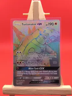 Turtonator Gx 148/145 Guardians Rising Secret Rainbow Rare Pokemon Card * New * - Image 2