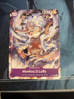 One Piece Monkey D Luffy P-041 Gear 5 One Piece Promo Card Eng - Image 1