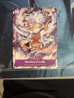 One Piece Monkey D Luffy P-041 Gear 5 One Piece Promo Card Eng - Image 2