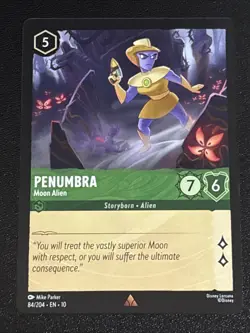 Disney Lorcana Whispers in the Well Penumbra-Moon Alien 84/204 NM Rare - Image 1