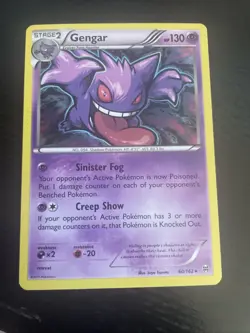 Pokemon Gengar TCG XY Breakthrough Holo Rare Card 60/162 (Cosmos) - Image 1