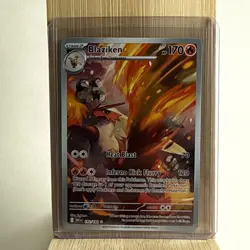 Pokemon TCG Blaziken Destined Rivals Illustration Rare Card 192/182 NM Condition - Image 1