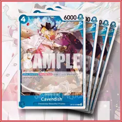 ONE PIECE TCG: Cavendish OP10-045 Rare x4 Royal Blood - Image 1
